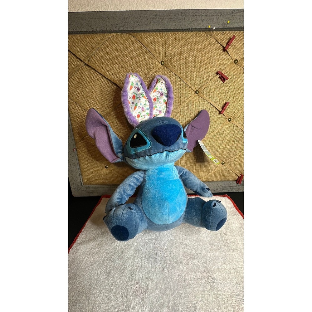 NWT Disney Stitch with Bunny Ears 15 inches tall at top of bunny ears